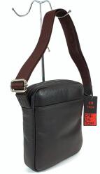 CALDERÓN Calderón A/5-ös sötétbarna bőr válltáska CD1004 - minosegitaska