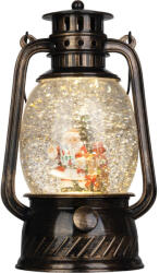 MagicHome MagicHome karácsonyi dekoráció, lámpás, 1 melegfehér LED, 12 x 10 x 20, 5 cm, fekete