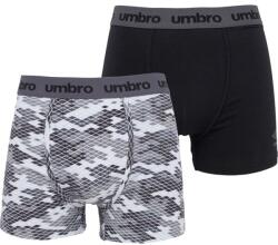 Umbro BOXER SHORT 2 PACK Fekete, Szürke XXL (55860U-NC9)