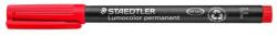 STAEDTLER Alkoholos marker, OHP, 0, 6 mm, STAEDTLER "Lumocolor® 318 F", piros (TS3182) - tintasziget