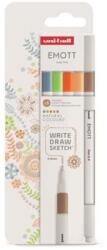 uni Tűfilc készlet, 0, 4 mm, UNI "Emott Natural", 5 különböző szín (TUTERMESZET5) - tintasziget