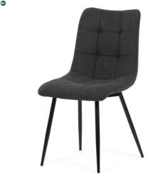 Artium Étkezőszék, szürke szövet, fekete fém lábak - fenyobutor24 - 31 038 Ft
