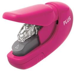 PLUS Corporation Kapocs nélküli tűzőgép, kézi, 5 lap, PLUS, rózsaszín (31148) - tonerpiac