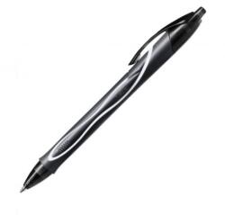 BIC Géltoll, 0, 3 mm, nyomómechanizmussal, BIC "Gel-ocity Quick Dry", fekete