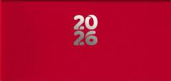 DAYLINER Zsebnaptár, fekvő elrendezésű, DAYLINER, Pannon , piros (DL6AG-PAFZSFE-PI) - kellekanyagonline