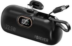 Forever Powerbank Forever MTB-100 5000 mAh 22, 5 W USB-C fekete GSM182135