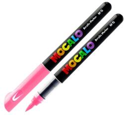 M&G MOCALO akril marker, ecset hegyű - Rózsapiros 218