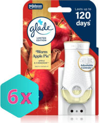 Glade elektromos légfrissítő készülék+utántöltő 20ml Warm Apple Pie KARTON - 6 db (K5000204415834)