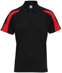 JUST COOL Férfi Cool kontrasztos póló póló S fekete|vörös