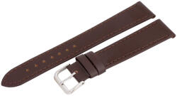 Karóra szíj, sötétbarna színű szíj, 75+115 mm / 18 mm (6281-8)