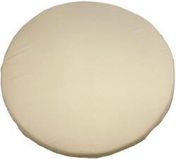 Mimiko Lepedő Kerek Matracra Bézs - Puha, Légáteresztő és Rugalmas Pamut Lepedő Baba Kerek Kiságyhoz