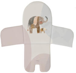 Ceba Baby Basic Etetőszék Betét 38x28cm Elephant Family - Puha, Kényelmes és Könnyen Tisztítható Ülésbetét Babáknak