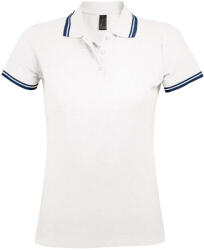 SOL'S Női Pasadena póló pólóing L fehér|kék