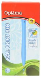 Optima Golyóstoll OPTIMA nyomógombos 521 v. kék (100913) - nyomtassingyen