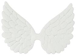 Angyalszárny csipeszes, textil, 9 cm, fehér, 3db/csomag (20C-4040 W1-2)