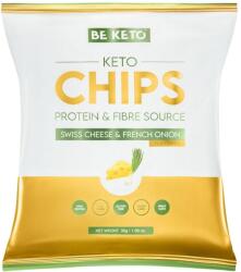 BeKeto Keto Chips brânză elvețiană și ceapă franceză - 30 g
