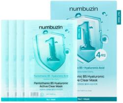 Numbuzin No. 1 Pantothenic B5 Hyaluronic Active Clear Mask - 5 bucăți Masca de fata