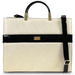  Zellia Női Kézi-Aktatáska Zvn2101 Fekete-Arany - Rimini (04694281)