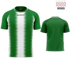 GIVOVA Stripe Sport Póló Zöld-Fehér M - Könnyű és Lélegző fehér|zöld