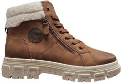 Tom Tailor 6390890023 Női bokacsizma cognac színben 39