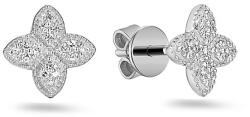 Heratis Forever Gyémánt négylevelű lóhere fülbevaló, 14K fehérarany IZBR1490A