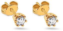 Heratis Forever Egyedi fülbevaló lab-grown gyémánttal, 14 K sárga arany FLLG032