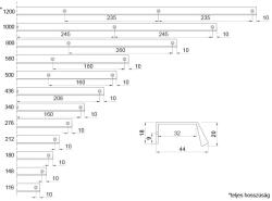  Bútorfogantyú Ua09-340 Inox (10007654551)