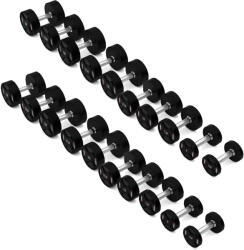 HMS Poliuretán (CPU) anyagból készült súlyzó szett - 1050 KG HMS HPC fekete