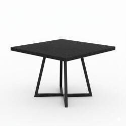 Dollcini Otthon Modern Étkezőasztal, 80x80 cm - Kis Terekbe, Több színben - Fekete (WRH_JO367_Black)