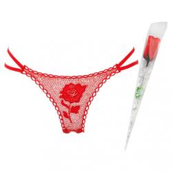 Romantikus rózsa - piros tanga