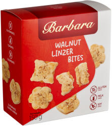Barbara gluténmentes dióval szórt, kajszibarackízzel töltött linzer omlós teasütemény 150 g - perfectlife
