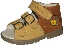 Szamos 4254-107191 19 szandál C. SÁRGA-BARNA elsőlépés 2cs-1t