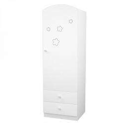 Timba Félix állószekrény 180JOBB elem Fehér/csillagos