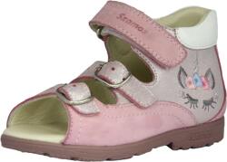 Szamos 4352-407493 35 pink/fehér szandál 2csat1tépős SUPI