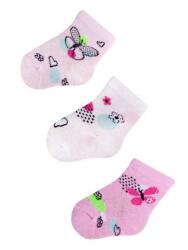 yo zokni SKC 3db mix2 lány 3-6hó