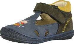 Szamos 3287-208211 22 nyitott cipő kék-antracit-sárga