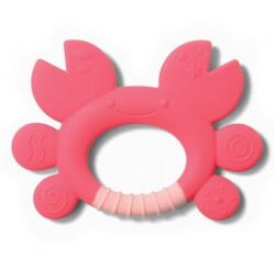 BabyOno 936 rágóka szilikon Don rák rózsaszín