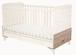 TIMBA Kloé 70*140-es átalakítható gyermekágy Krém/fűz