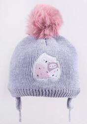 yo sapka CZZ-0493G 38-40 lány téli kötött pamut béléssel