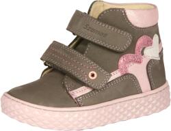 Szamos 1664-400132 29 2tépős bokacipő szürke-pink