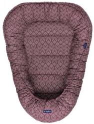 WOMAR babafészek Geo Burgund pamut 3-Z-KOK-15