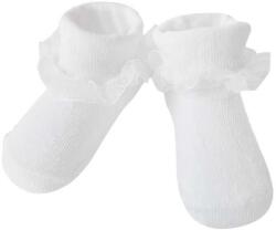 yo zokni SKA-0119G-010J 0-3hó fehér fodros