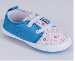 yo cipő OBO-0180G 3-9hó kék, virágos