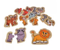 Simba Toys 100005206 állatos kirakó 16db-os fa