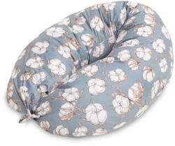 Sensillo szoptatós párna XL szürke, pamut virág SILLO-22750