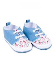 yo cipő OBO-0180G 9-15hó kék, virágos