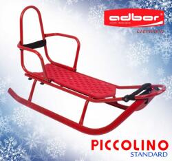 Adbor szánkó háttámlás piros