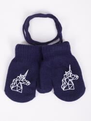 yo kesztyű RED-0117G 12cm lány 1ujjas akril dupla kötött