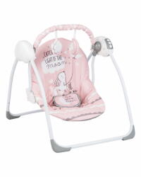 KikkaBoo Felice nyuszis pink elektromos hinta hálózati csatl