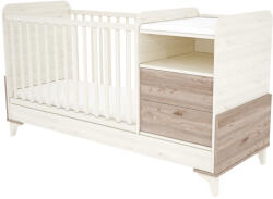 TIMBA Kloé kombiágy 2fiókos 60*120cm Krém/fűz